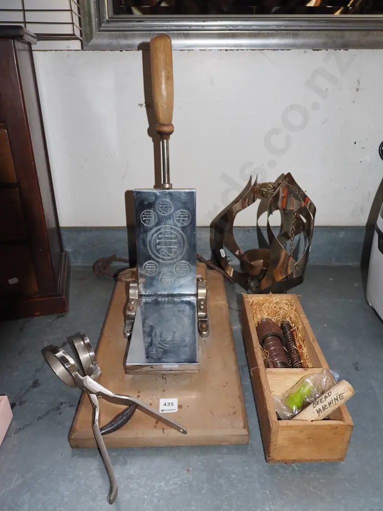 vintage communion wafer press, accessories, hanging candle light fitting Image 1++