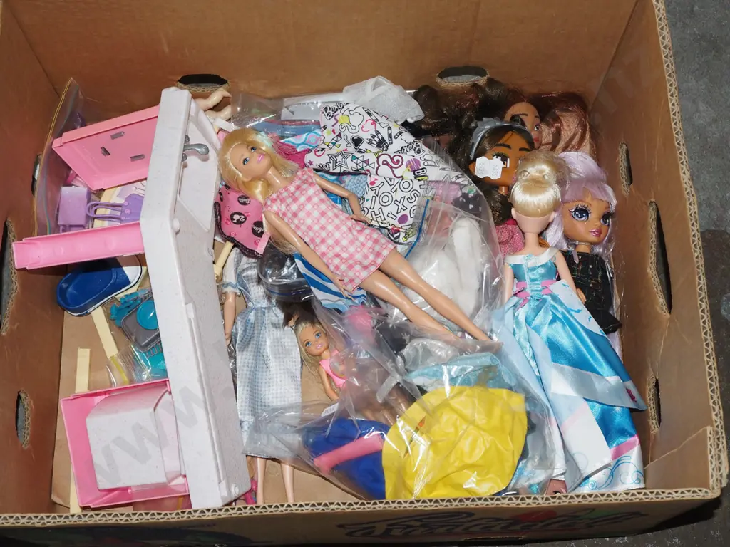 box of dolls etc Image 1++