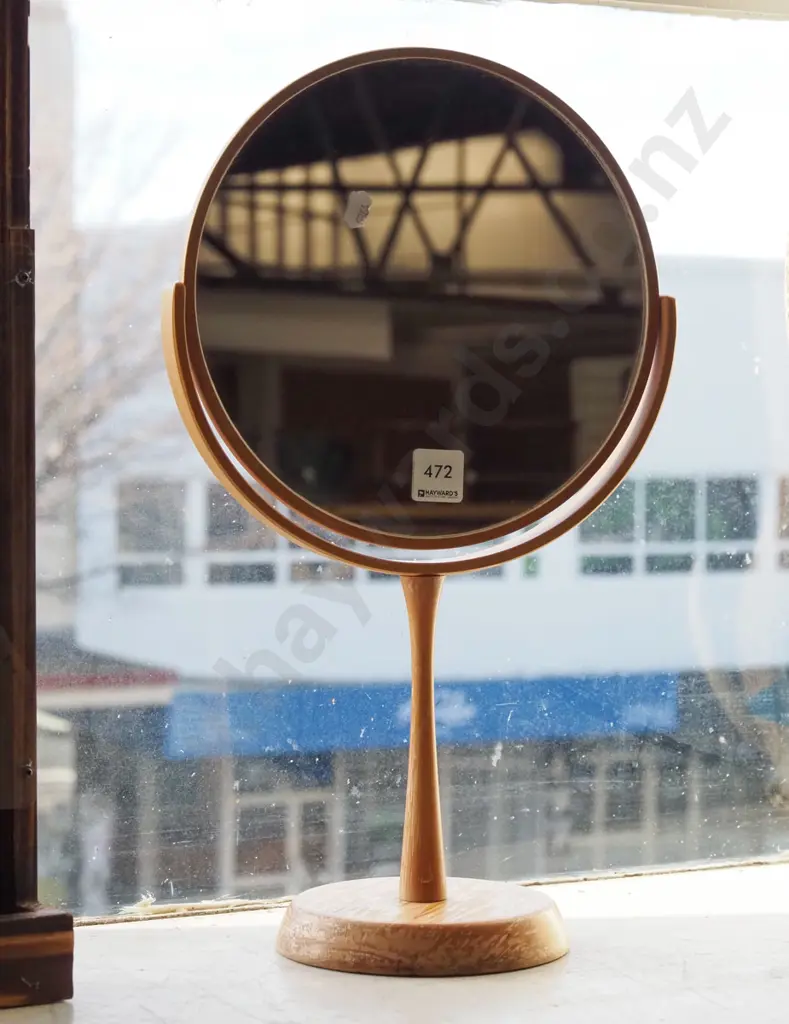 mirror on stand - varnish needs attention Image 1++