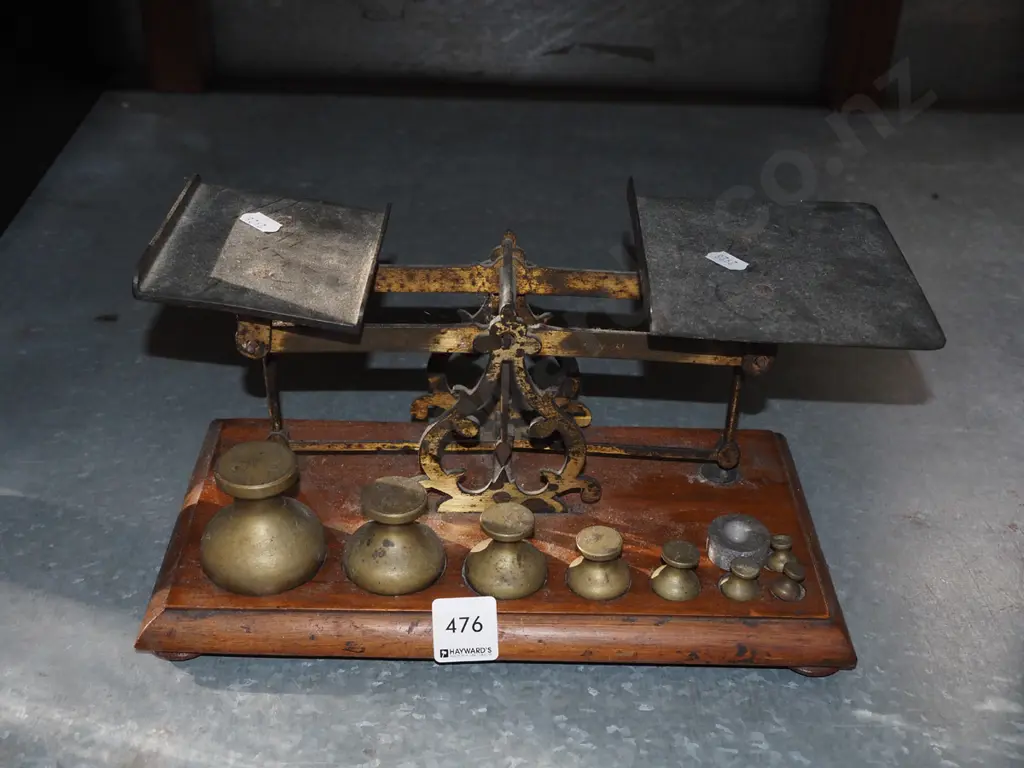 pair of vintage balance scales Image 1++