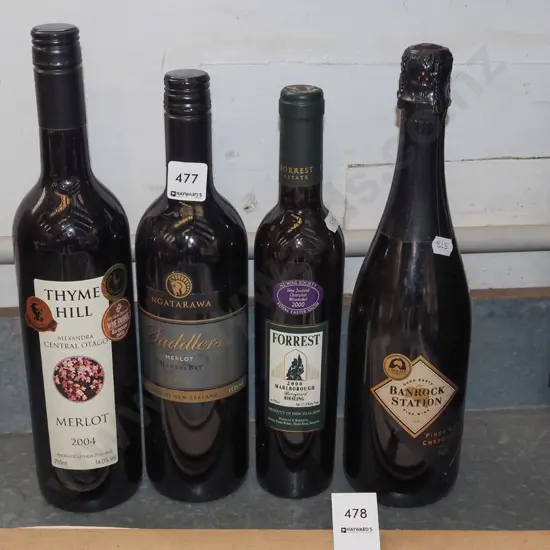 4x bottles of wine