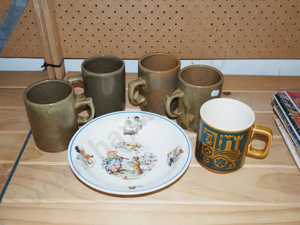 4x Temuka pottery coffee cups, Hornsea coffee cup etc Image 1++