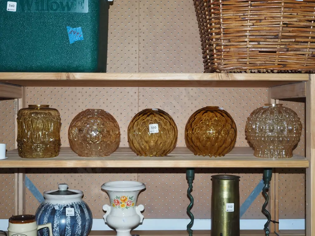 5x glass light shades Image 1++
