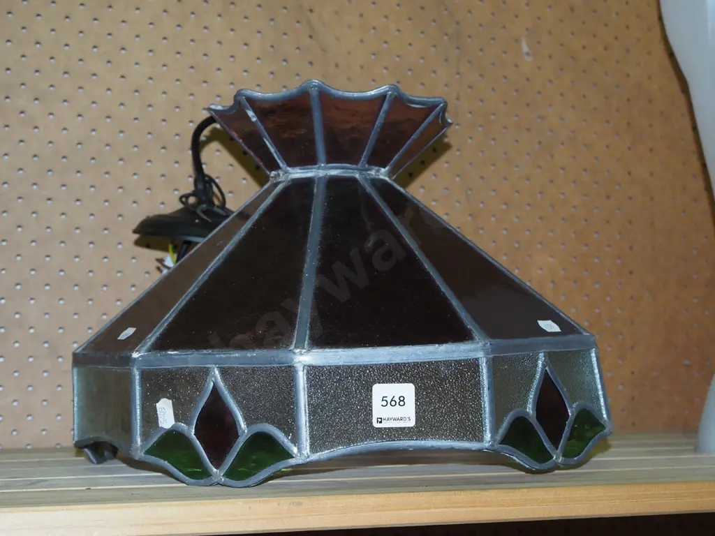 leadlight pendant light shade Image 1++