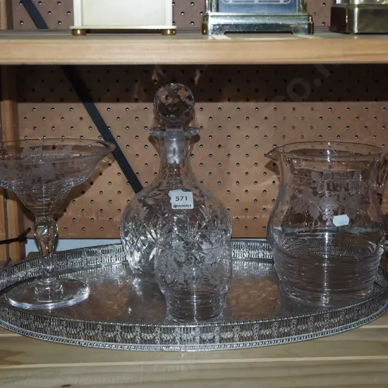 ice bucket, comport, water jug, tray etc