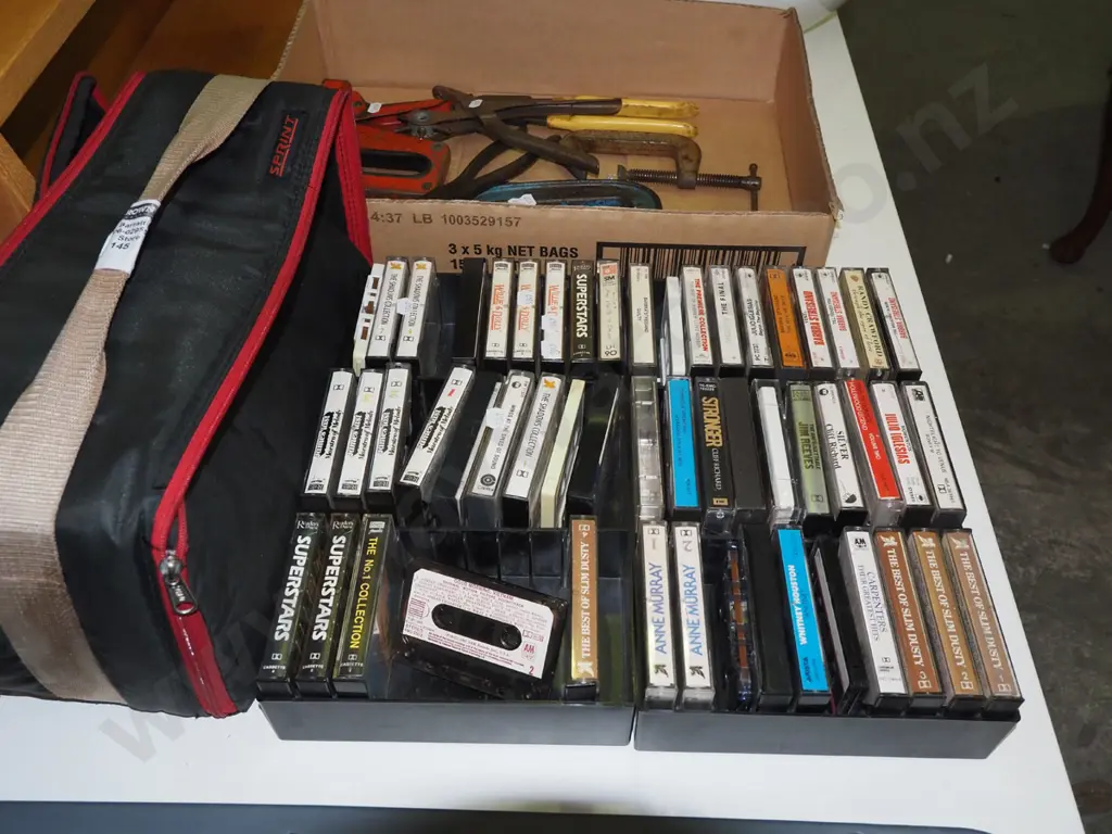 tape cassettes and carry bag Image 1++