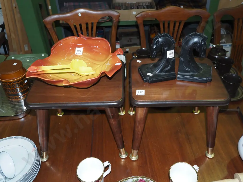 small pair of pine stools Image 1++