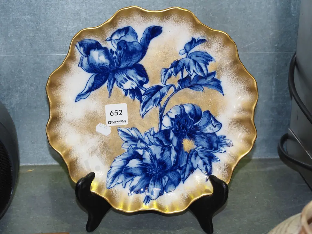 Royal Albert blue iris plate  Image 1++