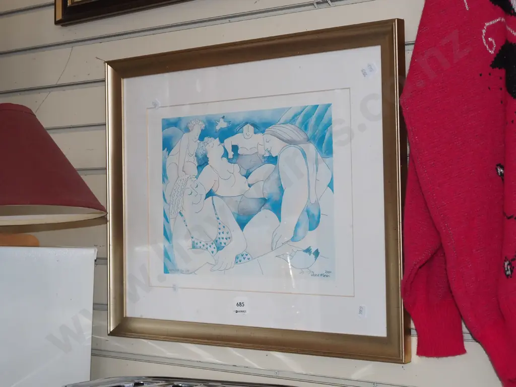 framed Shona McLean print - sweeties at the spa Image 1++