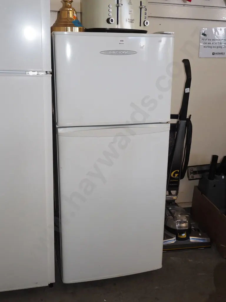 F&P fridge freezer H-1230 W-540 D-550 missing back left foot Image 1++