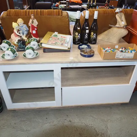 mdf faux wood veneer entertainment unit H-600 W-1200 D-500