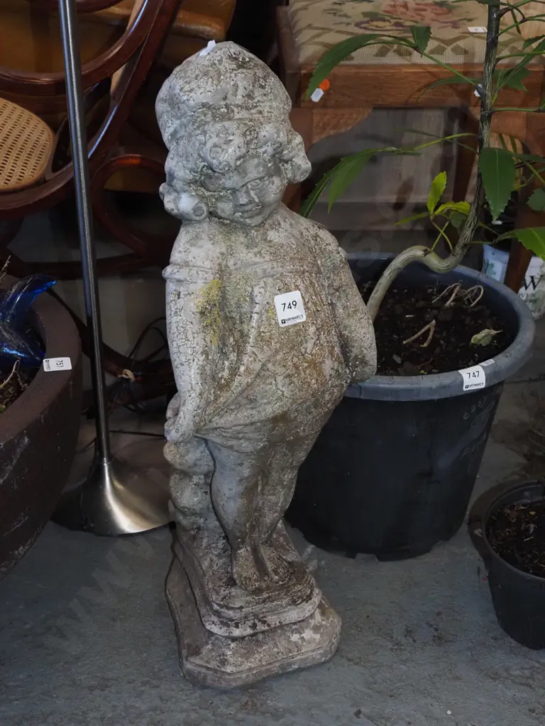 concrete ornament - girl H-600 Image 1++