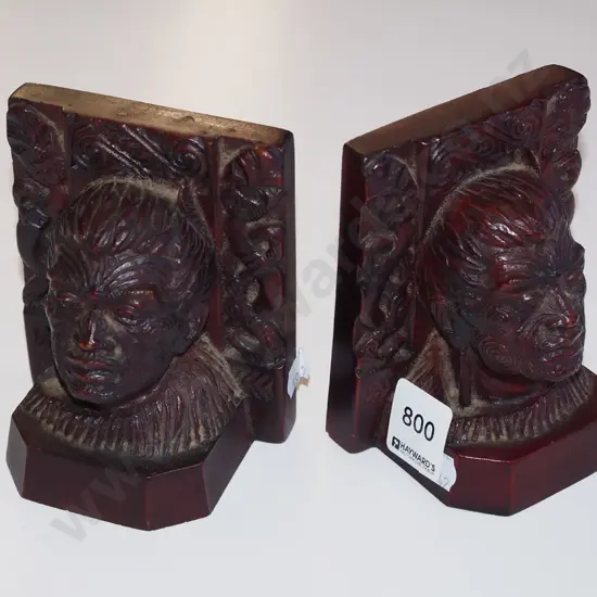 2x composite maori motif bookends