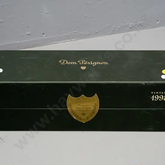 bottle of Dom Perignon champagne 1998, 750ml, in sealed presentation box