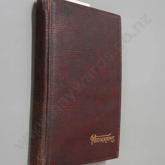 vintage album of greeting and photo postcards including many South Island - Timaru, Waikouaiti, Dunedin, Clyde, Fairlie,
