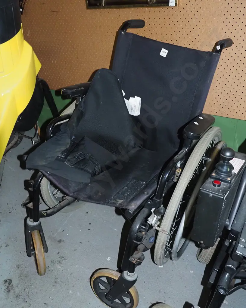 collapsable wheelchair - cushion needs cleaning and replacing Image 1++