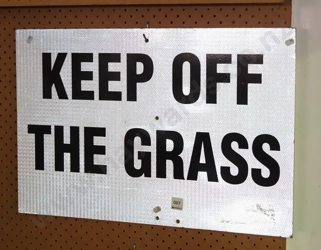 Keep Off The Grass sign Image 1++
