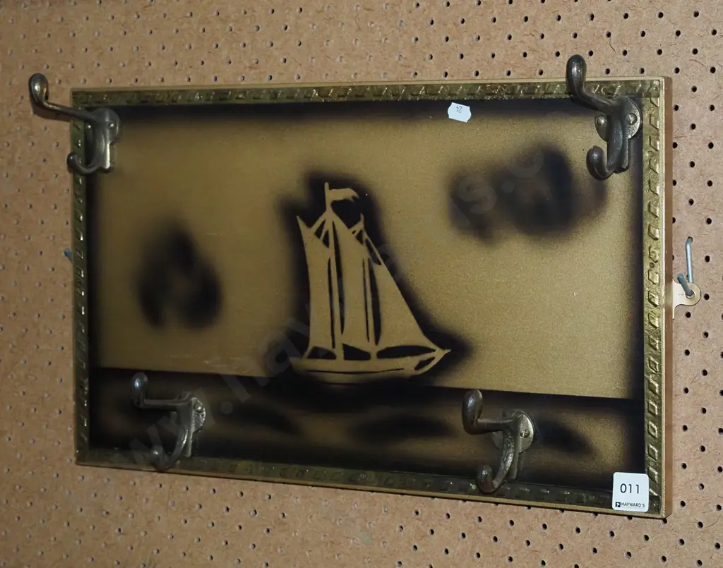 sailing boat wall mounted coat hooks Image 1++