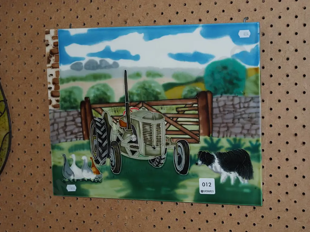 ceramic picture tile - farmyard H-280 Image 1++