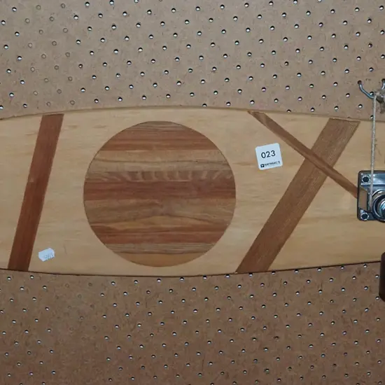 mixed timber skateboard