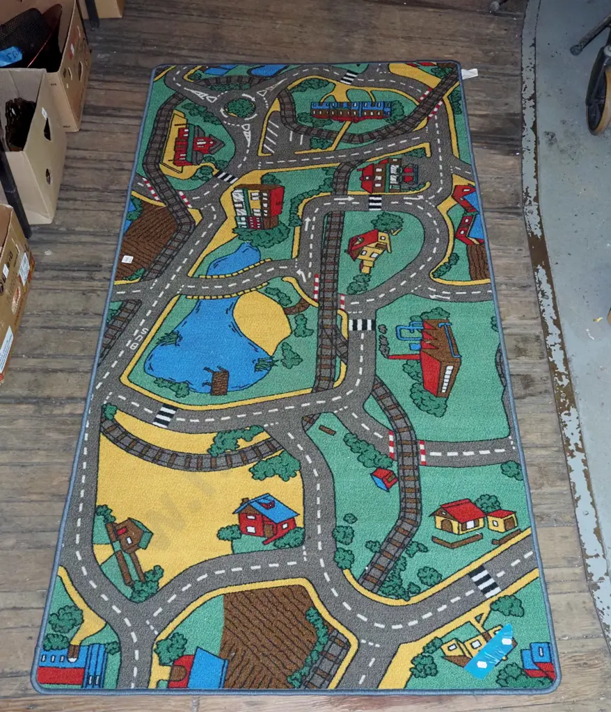 child's road layout floor mat L-2000 W-1000 Image 1++