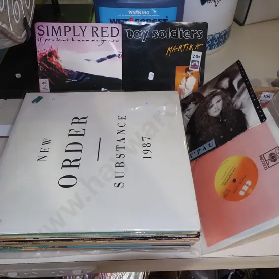 LPs, 45s; New Order, Gary Moore etc