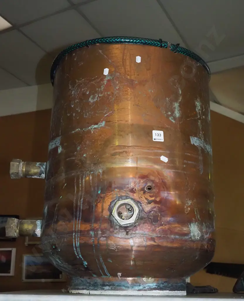 woodbin made from early copper hot water cylinder H-580 Image 1++