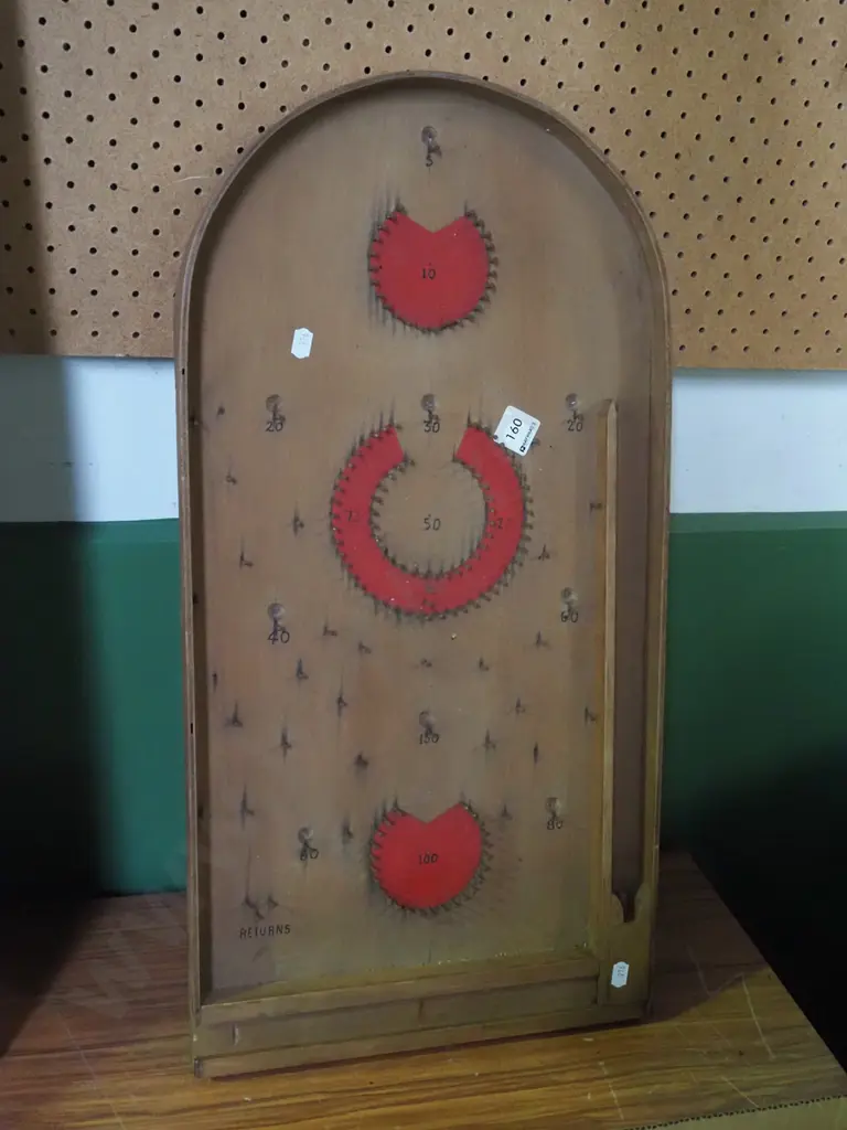 vintage wooden bagatelle game Image 1++