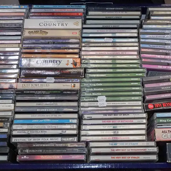 box of DVDS