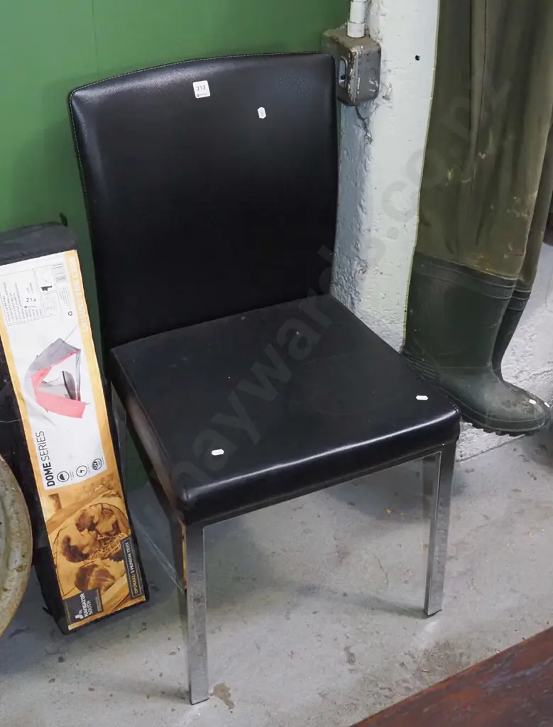 vinyl dining chair Image 1++