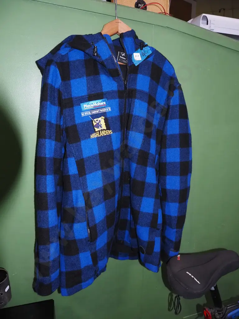 blue checked Swanndri Highlander Placemakers XL bush shirt Image 1++