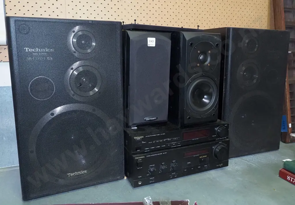 Technics and Dynamics speakers,Technics amplifier, tuner Image 1++