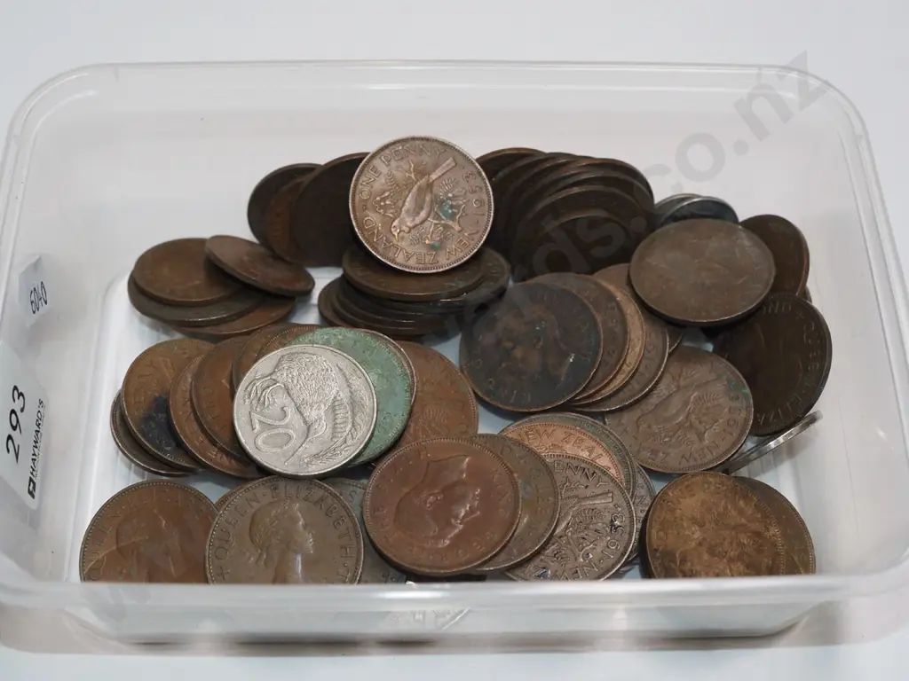 plastic tray of coins Image 1++