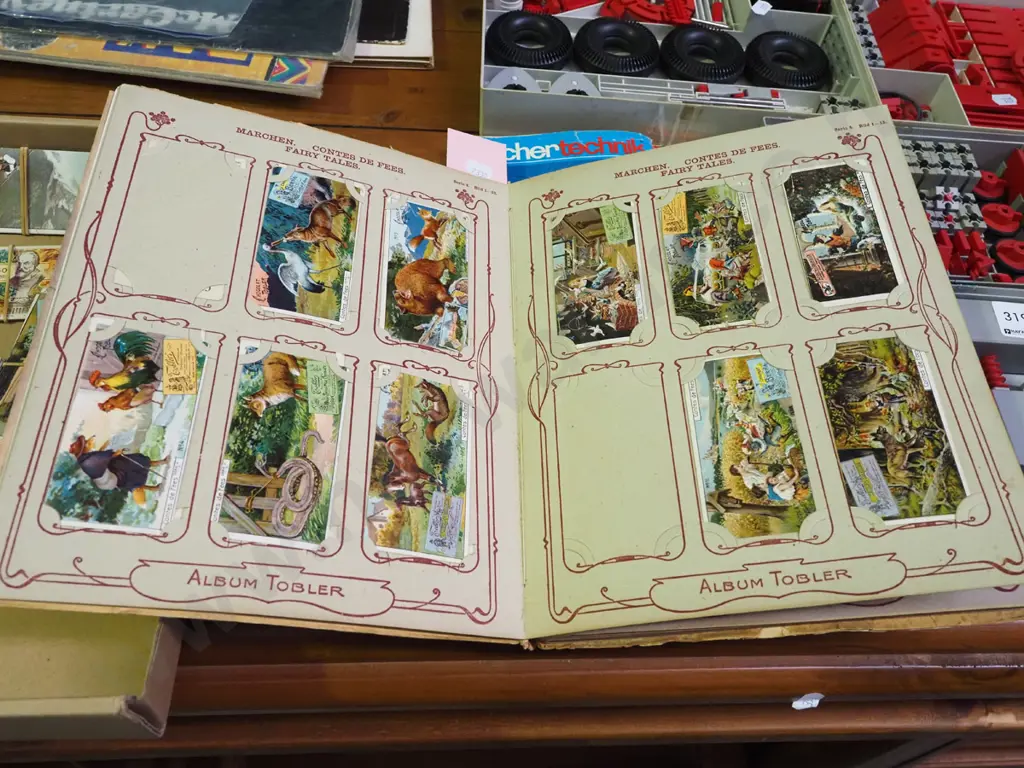 vintage Tobler collector cards and album with partial contents Image 1++