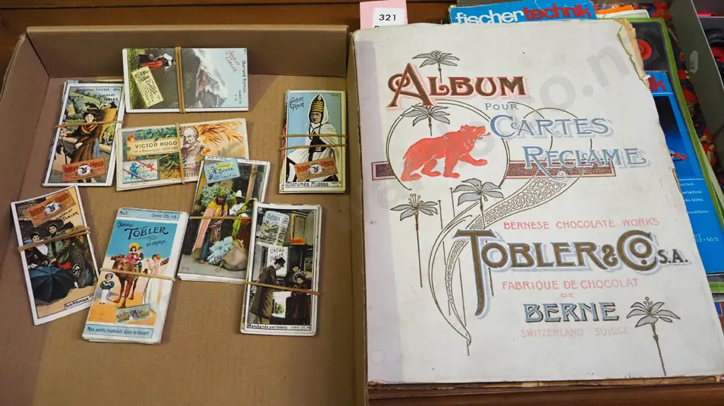 vintage Tobler collector cards and album with partial contents Image 1++