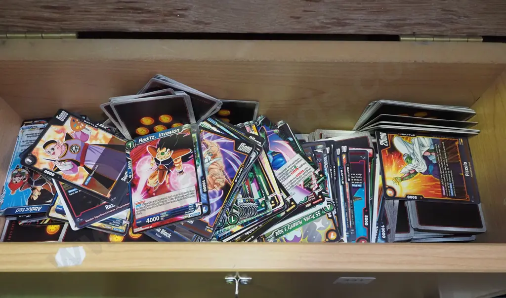 wooden box; Dragonball Z gaming cards Image 1++