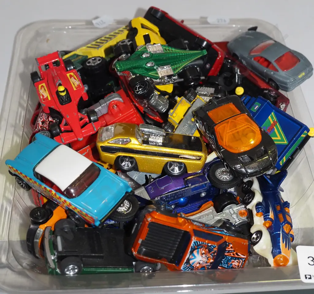 tray of toy vehicles Image 1++