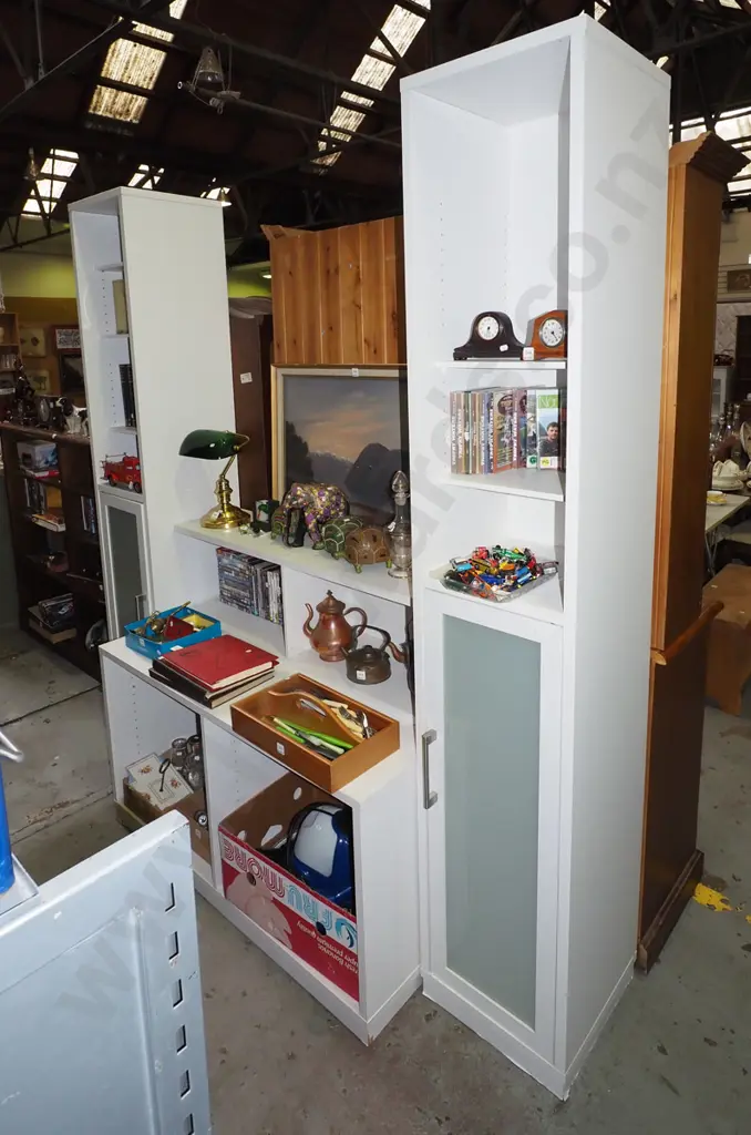 modular melteca entertainment/wall unit - 4 sections Overall H-2170 W-2000 D-600 Image 1++