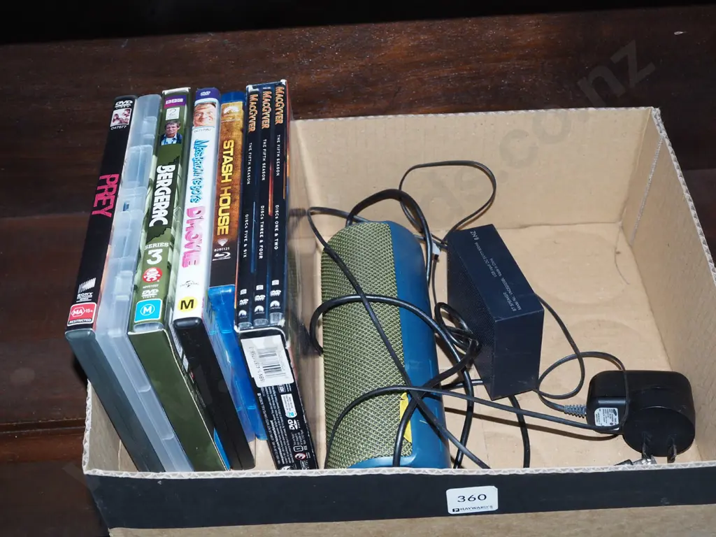 DVDs, 2 blue tooth speakers Image 1++