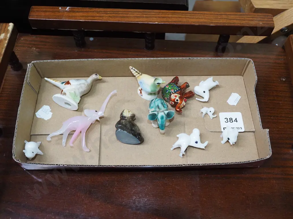 tray of animal miniatures Image 1++
