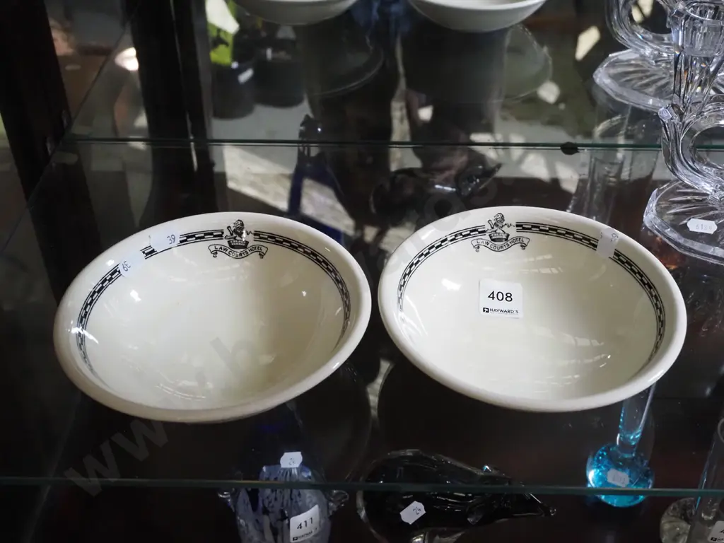 2x Scoular Dunedin Law Courts Hotel bowls Image 1++
