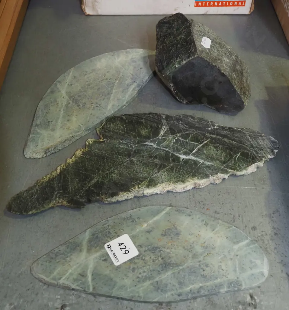 cut pieces of greenstone Image 1++