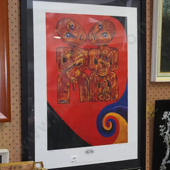 framed Robyn Kahukiwa poster print 