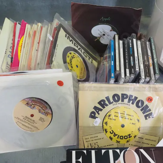 box; 45s, CDs
