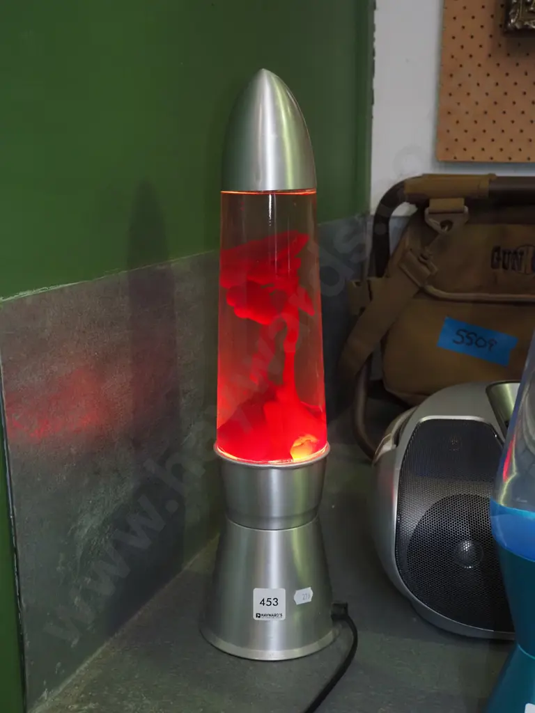 lava lamp - red H-450 Image 1++
