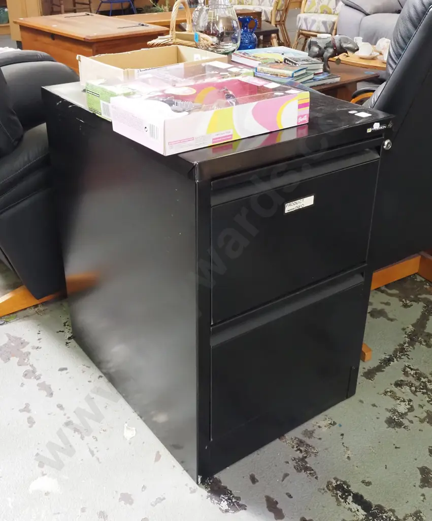 Precision 2 drawer filing cabinet - no key Image 1++