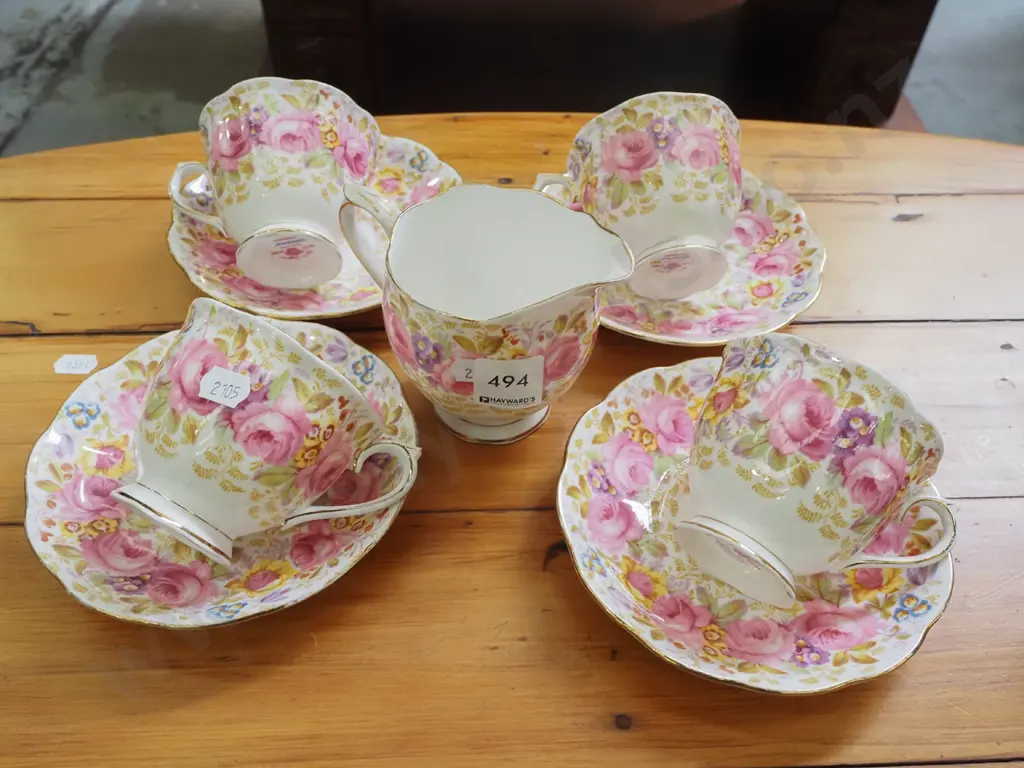 Royal Albert cups, saucers, creamer Image 1++