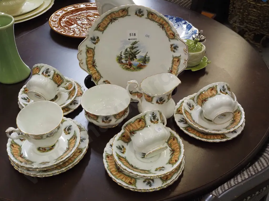 Royal Albert Knotty pine tea set Image 1++
