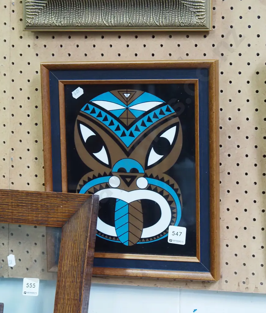 framed tiki print Image 1++