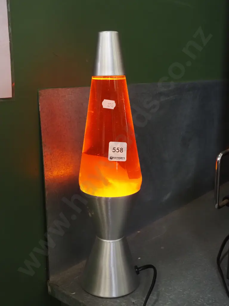 orange lava lamp H-370 Image 1++